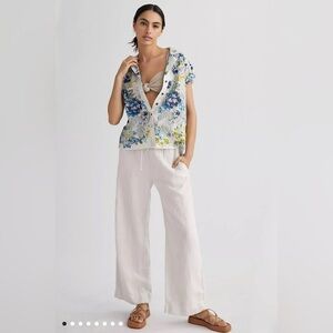 Anthropologie Printed Surf Shirt Sz Small